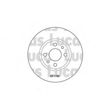 DF1790 TRW Тормозной диск DF1790 TRW Тормозной диск