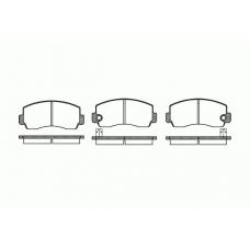 2094.10 ROADHOUSE Комплект тормозных колодок, дисковый тормоз