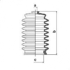 83933 SPIDAN Пыльник, рулевое управление