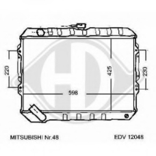 8122138 DIEDERICHS Радиатор, охлаждение двигателя
