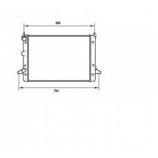 58167 NRF Радиатор, охлаждение двигател
