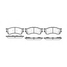 P5153.52 WOKING Комплект тормозных колодок, дисковый тормоз