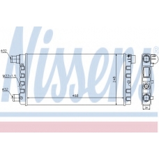 61814 NISSENS Радиатор, охлаждение двигателя