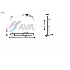 KA2036 AVA Радиатор, охлаждение двигателя