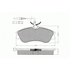 7.441 PEX Комплект тормозных колодок, дисковый тормоз