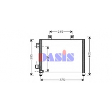152025N AKS DASIS Конденсатор, кондиционер