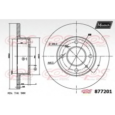 877201.6980 MAXTECH Тормозной диск