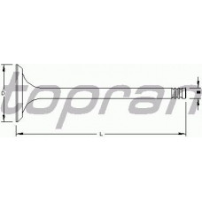 302 304 TOPRAN Выпускной клапан