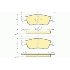 6107689 GIRLING Комплект тормозных колодок, дисковый тормоз
