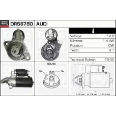 DRS6780 DELCO REMY Стартер