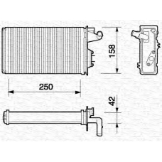 350218052000 MAGNETI MARELLI Теплообменник, отопление салона