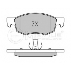 025 238 4218/PD MEYLE Комплект тормозных колодок, дисковый тормоз