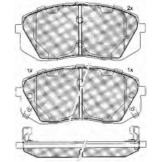 10864 BSF Комплект тормозных колодок, дисковый тормоз