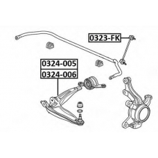 0324-005 ASVA Рычаг независимой подвески колеса, подвеска колеса