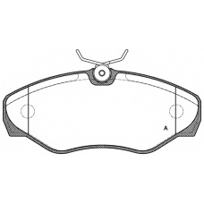BPA0834.10 OPEN PARTS Комплект тормозных колодок, дисковый тормоз