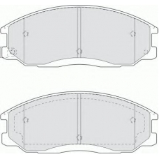 FQT1605 FERODO Комплект тормозных колодок, дисковый тормоз