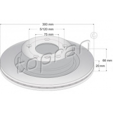 501 902 TOPRAN Тормозной диск