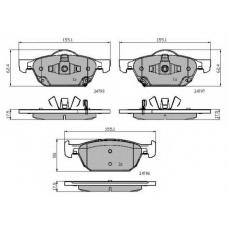 NP2688 NATIONAL Комплект тормозных колодок, дисковый тормоз