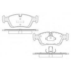1850.0058193 KSM-KOSHIMO Комплект тормозных колодок, дисковый тормоз