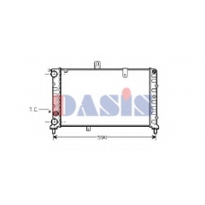 300360N AKS DASIS Радиатор, охлаждение двигателя