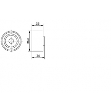 TKR 9080 TIMKEN Паразитный / ведущий ролик, зубчатый ремень