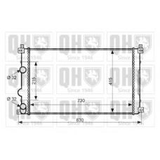 QER2299 QUINTON HAZELL Радиатор, охлаждение двигателя