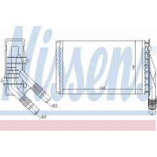 72985 NISSENS Теплообменник, отопление салона