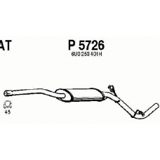 P5726 FENNO Средний глушитель выхлопных газов