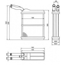 52134 NRF Теплообменник, отопление салона