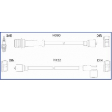 134461 Huco Ккомплект проводов зажигания