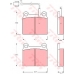 GDB240 TRW Комплект тормозных колодок, дисковый тормоз