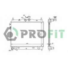 PR 1810A1 PROFIT Радиатор, охлаждение двигателя