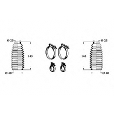 0901624 OCAP Комплект пылника, рулевое управление