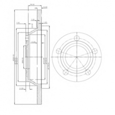 BG2987 DELPHI Тормозной диск