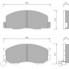 623481 ROULUNDS Комплект тормозных колодок, дисковый тормоз