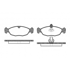 P2933.30 WOKING Комплект тормозных колодок, дисковый тормоз