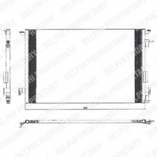 TSP0225463 DELPHI Конденсатор, кондиционер