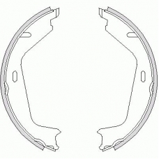 4726.00 REMSA Комплект тормозных колодок, стояночная тормозная с