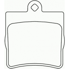 P 50 072 BREMBO Комплект тормозных колодок, дисковый тормоз