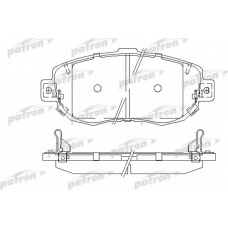 PBP1564 PATRON Комплект тормозных колодок, дисковый тормоз