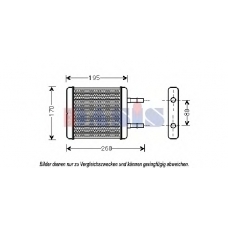 569017N AKS DASIS Теплообменник, отопление салона