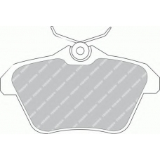 FSL995 FERODO Комплект тормозных колодок, дисковый тормоз