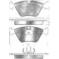 10770 BSF Комплект тормозных колодок, дисковый тормоз