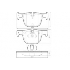 12-1558 E.T.F. Комплект тормозных колодок, дисковый тормоз