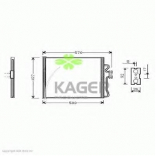 94-5047 KAGER Конденсатор, кондиционер