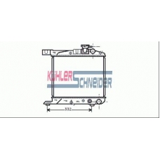 0100701 KUHLER SCHNEIDER Радиатор, охлаждение двигател