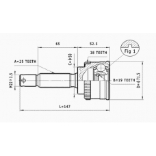 C.627 STATIM Шарнирный комплект, приводной вал