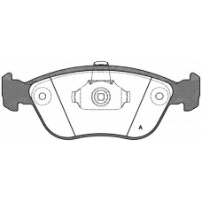 BPA0722.00 OPEN PARTS Комплект тормозных колодок, дисковый тормоз