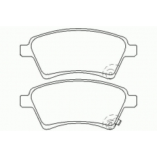 P 23 105 BREMBO Комплект тормозных колодок, дисковый тормоз