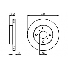 0 986 479 244 BOSCH Тормозной диск